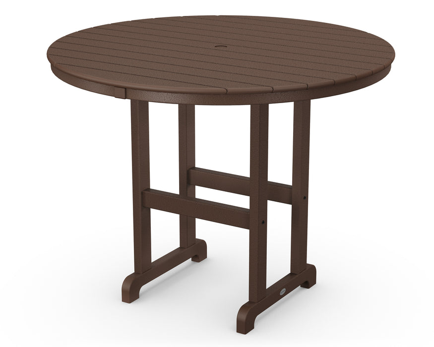 POLYWOOD Round 48" Counter Table in Mahogany