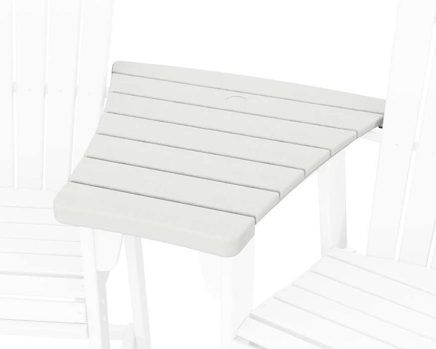 POLYWOOD 600 Series Angled Adirondack Dining Connecting Table in Vintage White