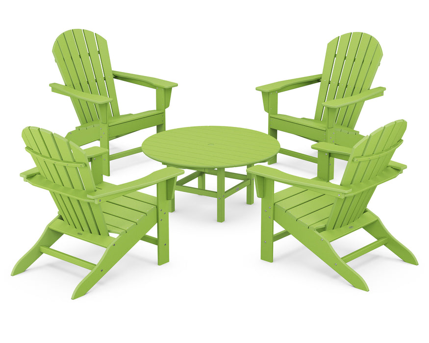 POLYWOOD South Beach 5-Piece Conversation Group in Lime