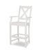 POLYWOOD Braxton Bar Arm Chair in White