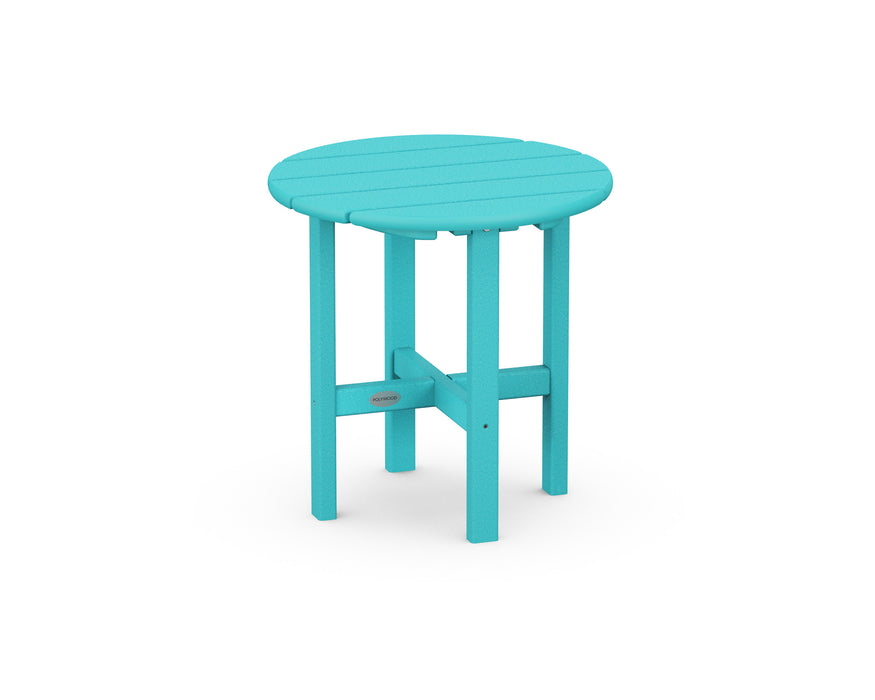 POLYWOOD Round 18" Side Table in Aruba