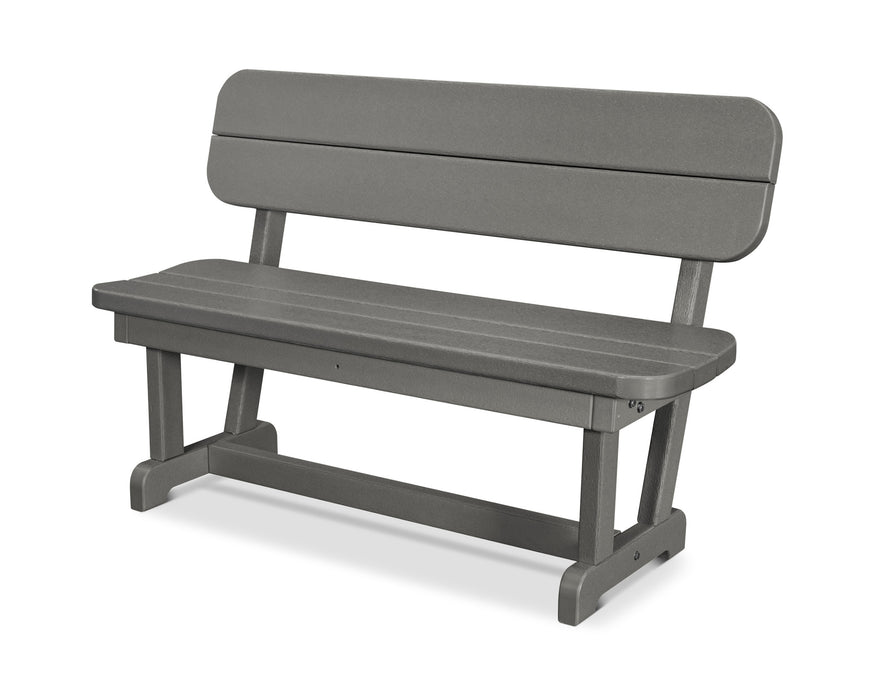 POLYWOOD Park 48" Bench in Slate Grey