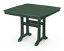 POLYWOOD Nautical Trestle 37" Dining Table in Green