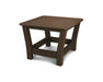 POLYWOOD Harbour Slat End Table in Mahogany