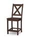 POLYWOOD Braxton Counter Side Chair in Mahogany