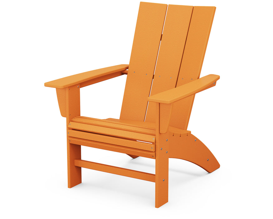 POLYWOOD® Modern Curveback Adirondack Chair in Tangerine