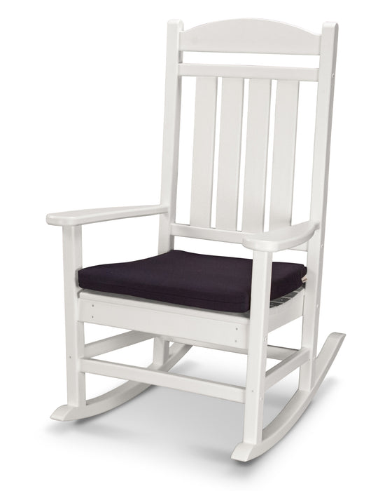 POLYWOOD Presidential Rocker with Seat Cushion in