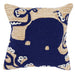 Liora Manne Frontporch Octopus Indoor/Outdoor Pillow Navy