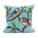 Liora Manne Frontporch Birds On Branches Indoor/Outdoor Pillow Aqua