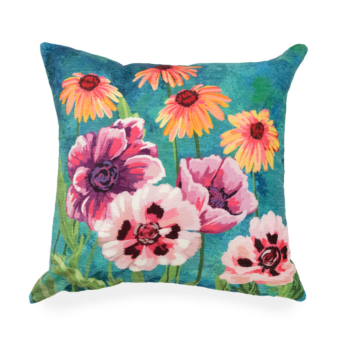 Liora Manne Illusions Dream Garden Indoor/Outdoor Pillow Multi