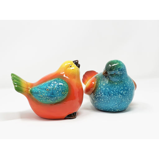 Glazed Spring Bird Figurine Lrg