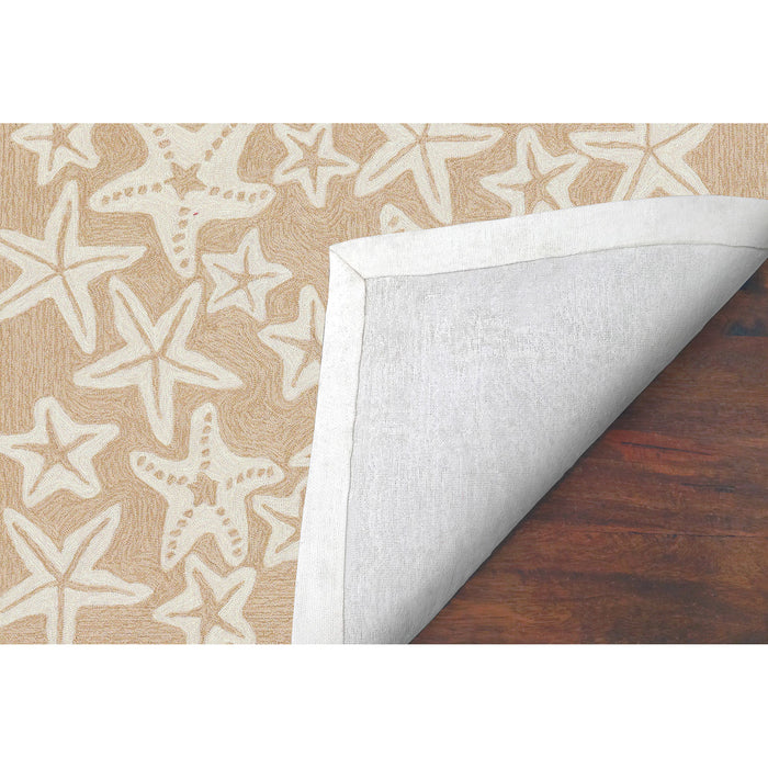 Liora Manne Capri Starfish Indoor/Outdoor Rug Neutral