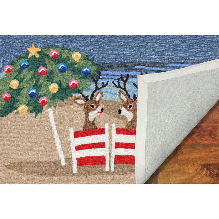 Liora Manne Frontporch Coastal Christmas Indoor/Outdoor Rug Multi