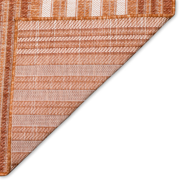 Liora Manne Malibu Faded Stripe Indoor/Outdoor Rug Clay