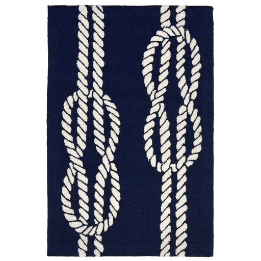Liora Manne Capri Ropes Indoor/Outdoor Rug Navy