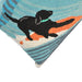 Liora Manne Frontporch Surfing Dog Indoor/Outdoor Pillow Ocean