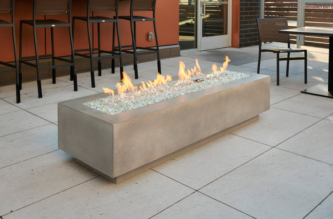 Cove 72" Linear Gas Fire Table - Natural Grey