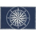 Liora Manne Frontporch Compass Indoor/Outdoor Rug Navy