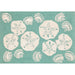 Liora Manne Frontporch Shell Toss Indoor/Outdoor Rug Aqua