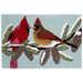 Liora Manne Frontporch Cardinals Indoor/Outdoor Rug Sky