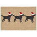 Liora Manne Frontporch 3 Dogs Christmas Indoor/Outdoor Rug Neutral
