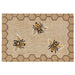 Liora Manne Frontporch Honeycomb Bee Indoor/Outdoor Rug Natural