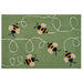 Liora Manne Frontporch Buzzy Bees Indoor/Outdoor Rug Green