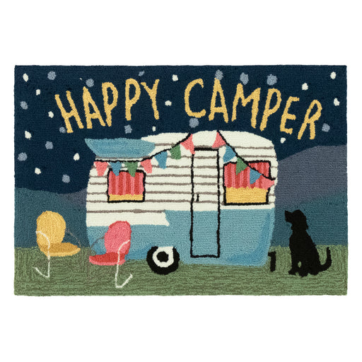 Liora Manne Frontporch Happy Camper Indoor/Outdoor Rug Night