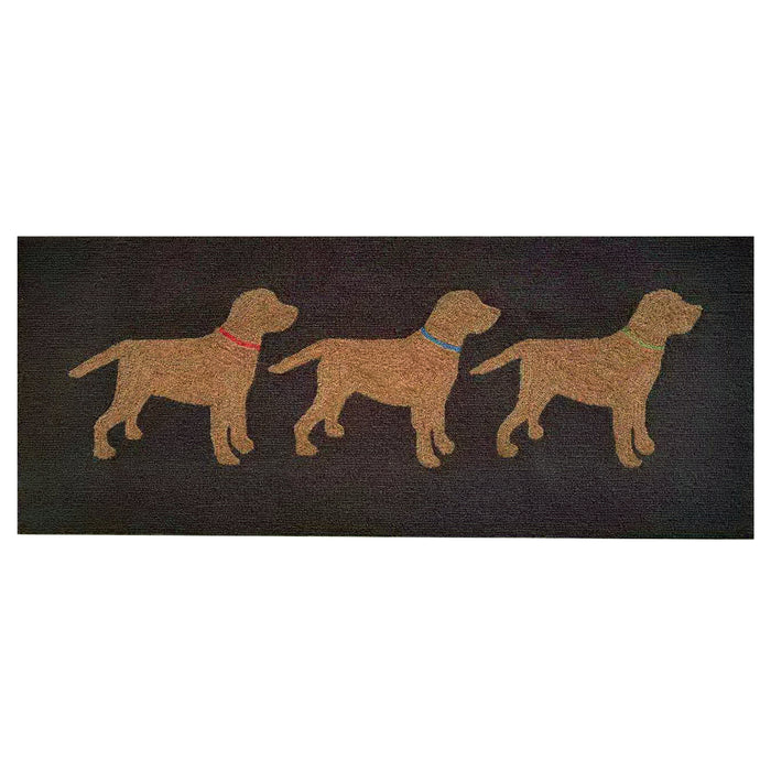 Liora Manne Frontporch Yellow Labs Indoor/Outdoor Rug Charcoal