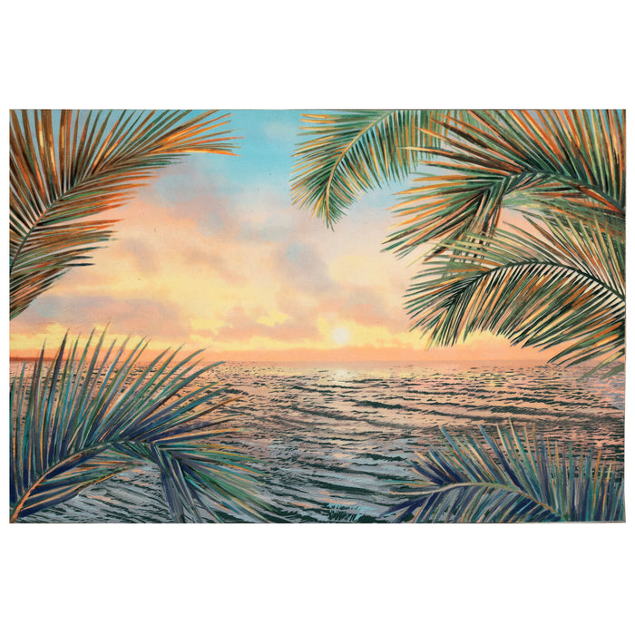 Liora Manne Illusions Akumal Palms Indoor/Outdoor Mat Sunset