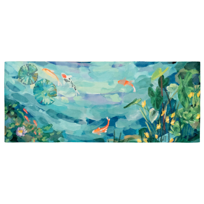 Liora Manne Illusions Peaceful Pond Indoor/Outdoor Mat Seafoam