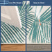 Liora Manne Carmel Palm Indoor/Outdoor Rug Aqua