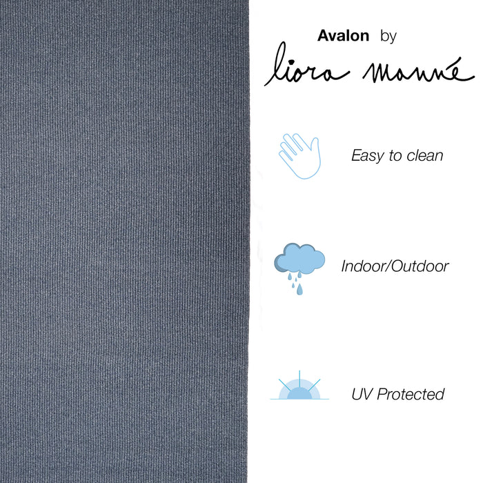 Liora Manne Avalon Texture Indoor/Outdoor Rug Navy