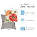 Liora Manne Frontporch Icelandic Poppies Indoor/Outdoor Pillow Neutral