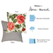 Liora Manne Frontporch China Roses Indoor/Outdoor Pillow Rose