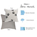 Liora Manne Frontporch Paw Prints Indoor/Outdoor Pillow Neutral