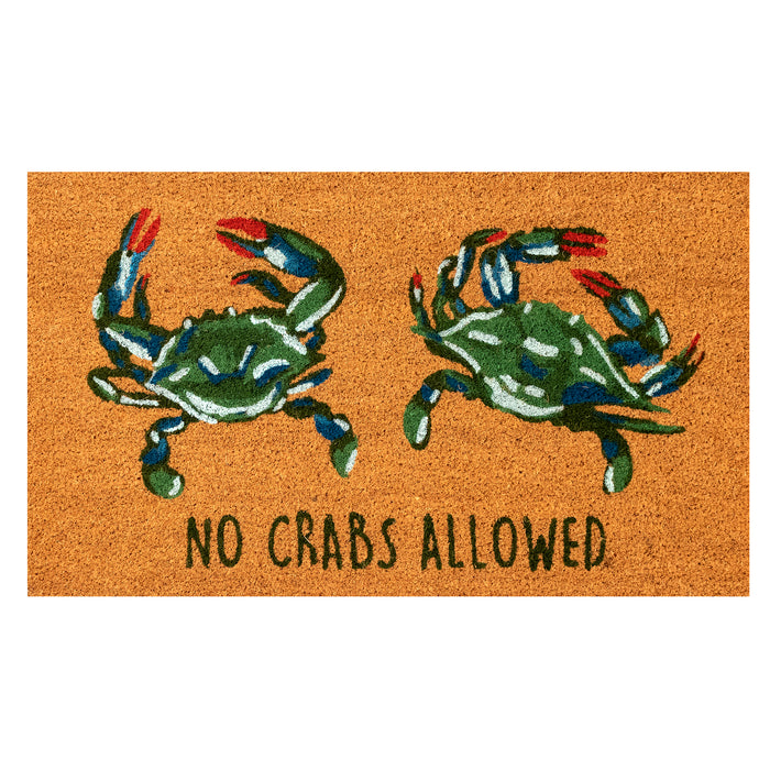 Liora Manne Natura No Crabs Allowed Outdoor Mat Natural