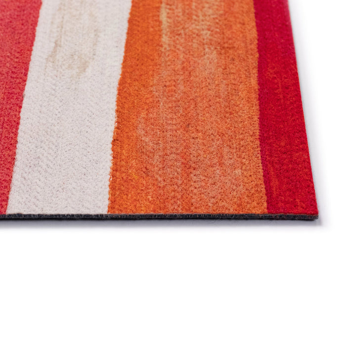 Liora Manne Visions II Painted Stripes Indoor/Outdoor Rug Warm