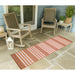 Liora Manne Malibu Faded Stripe Indoor/Outdoor Rug Clay