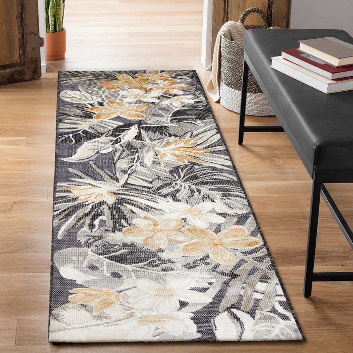 Liora Manne Canyon Paradise Indoor/Outdoor Rug Charcoal