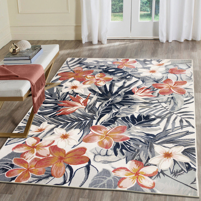 Liora Manne Canyon Paradise Indoor/Outdoor Rug Ivory