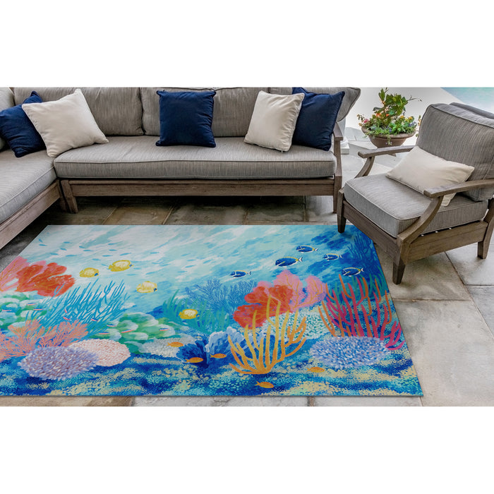 Liora Manne Illusions Seascape Indoor/Outdoor Mat Ocean