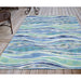 Liora Manne Visions III Wave Indoor/Outdoor Rug Ocean