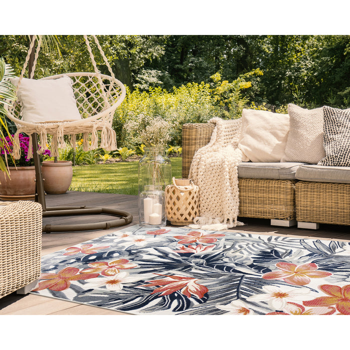 Liora Manne Canyon Paradise Indoor/Outdoor Rug Ivory