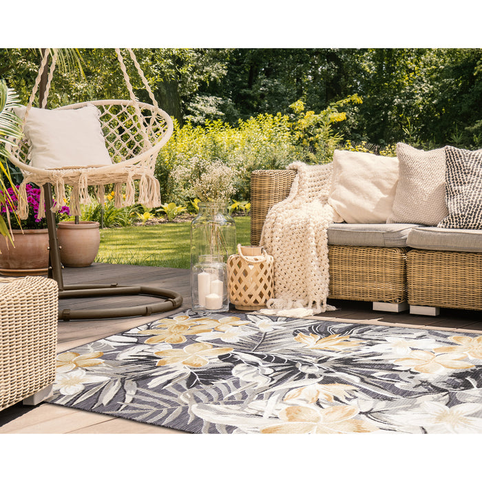 Liora Manne Canyon Paradise Indoor/Outdoor Rug Charcoal