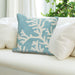Liora Manne Frontporch Coral Indoor/Outdoor Pillow Aqua
