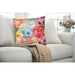 Liora Manne Illusions Flower Garden Indoor/Outdoor Pillow Taupe