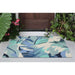 Liora Manne Capri Palm Leaf Indoor/Outdoor Rug Blue