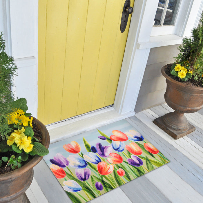 Liora Manne Illusions Tulips Indoor/Outdoor Mat Multi
