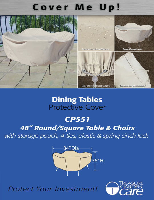 48" Round/Square Table & Chairs Cover